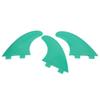 3pcs FCS G5 Surfboard Tail Fin Left Middle Right Surfing Accessories for Longboard ShortboardGreen G5