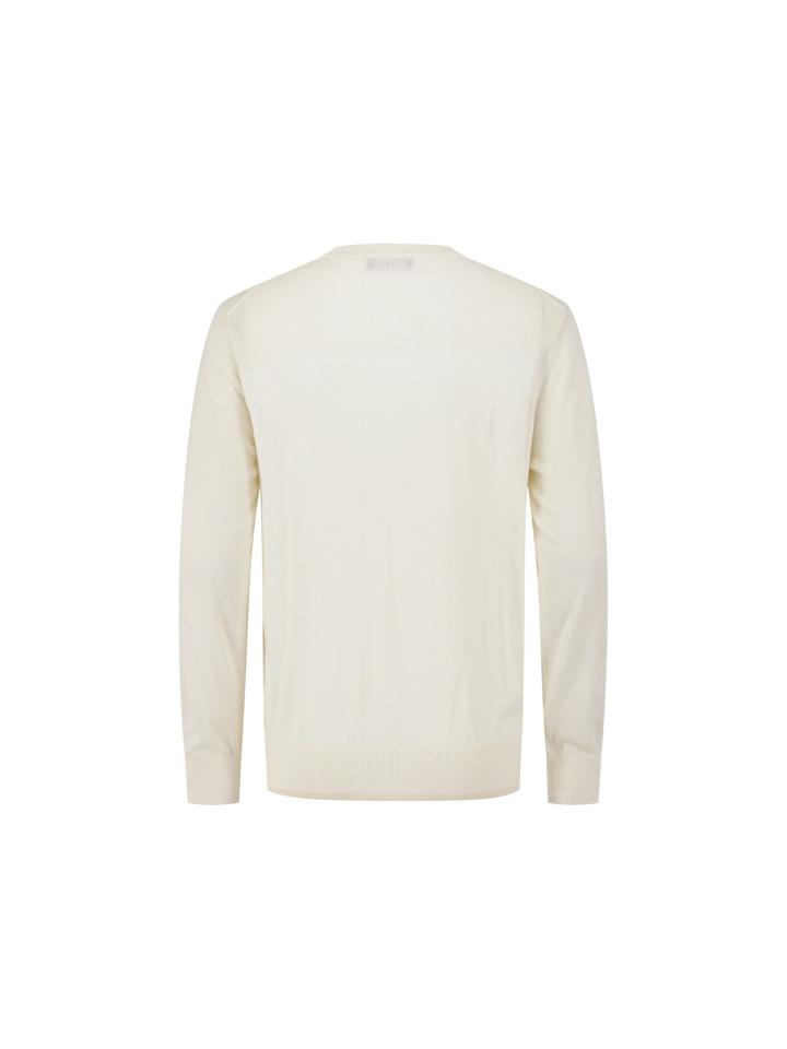 AND Z Men'S Ribbed Color Block Wool Silk Knit_Bzf3Er1201Iv