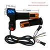 Blue Screen Electric Scooter Throttle Grip with Voltage Display & 3-Speed Control