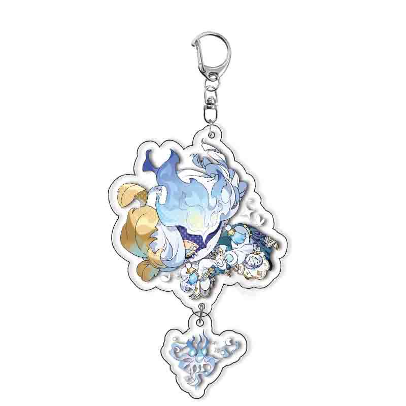 Anime Identity V Acrylic Keychain Couple Cartoon Key Ring Bag Pendant Accessories Birthday Gifts