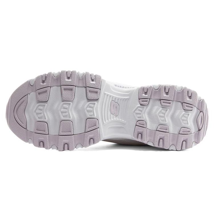 Skechers D'LITES 1.0 Women Lavender Low Top Dad Shoes 896155-LAV