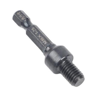 M8x1 25 Hex Shank Power Drill Adapter with Internal and External Teeth