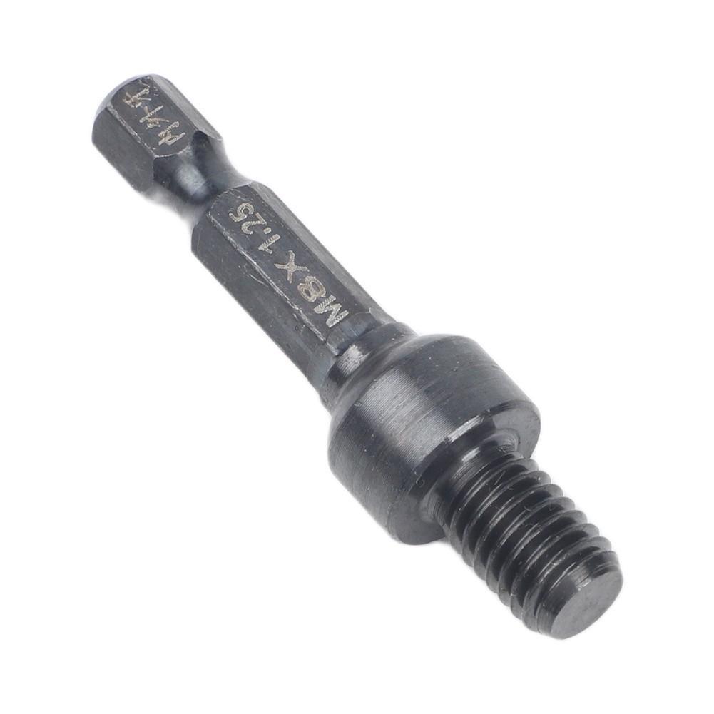 M8x1 25 Hex Shank Power Drill Adapter with Internal and External Teeth