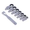 Ratchet Wrench Ratchet Wrench Set with Flex Head Alloy Steel Tool Set for Tube Maintenance Set, 8-Piece 180-Degree