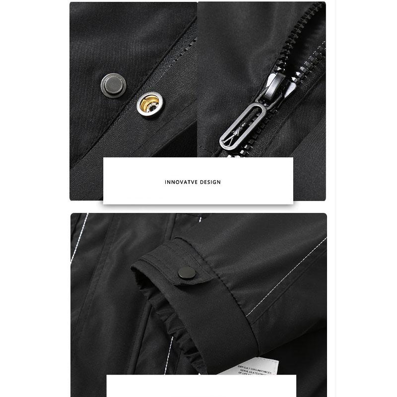 Men's Plus Size Spring Fall Workwear Trench Coat Oversized Casual Jacket 4XL-10XL