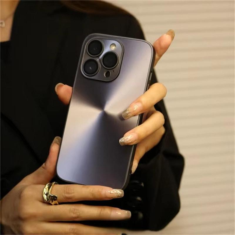 

Роскошный чехол для телефона Bling Laser Aurora Pattern для iPhone 16 15 Pro Max 13 12 11 14 Plus, мягкий бампер, противоударный матовый чехол iPhone 11 чёрный