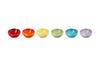Mini Bowl 7cm Rainbow Heat Resistant Cold Resistant Microwave Oven Dishwasher Safe Set of 6