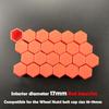 24pcs/package 17/19/21mm Silicone Hexagonal Socket Car Wheel Hub Screw Cover Nut Caps Bolt Rims Exterior Decoration Protection