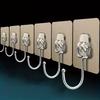 Heavy Duty Wall Hooks, No Drill Suction Cup Hooks, Strong Hanging Hooks for Bathroom Kitchen Towel Robe Keys Storage