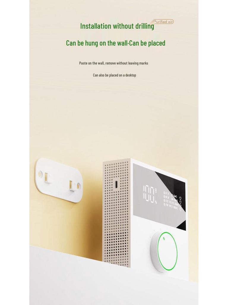 2025 Negative Ion Air Purifier: Removes Formaldehyde, Smoke, and Pet Odors, Ideal for New House Renovations.