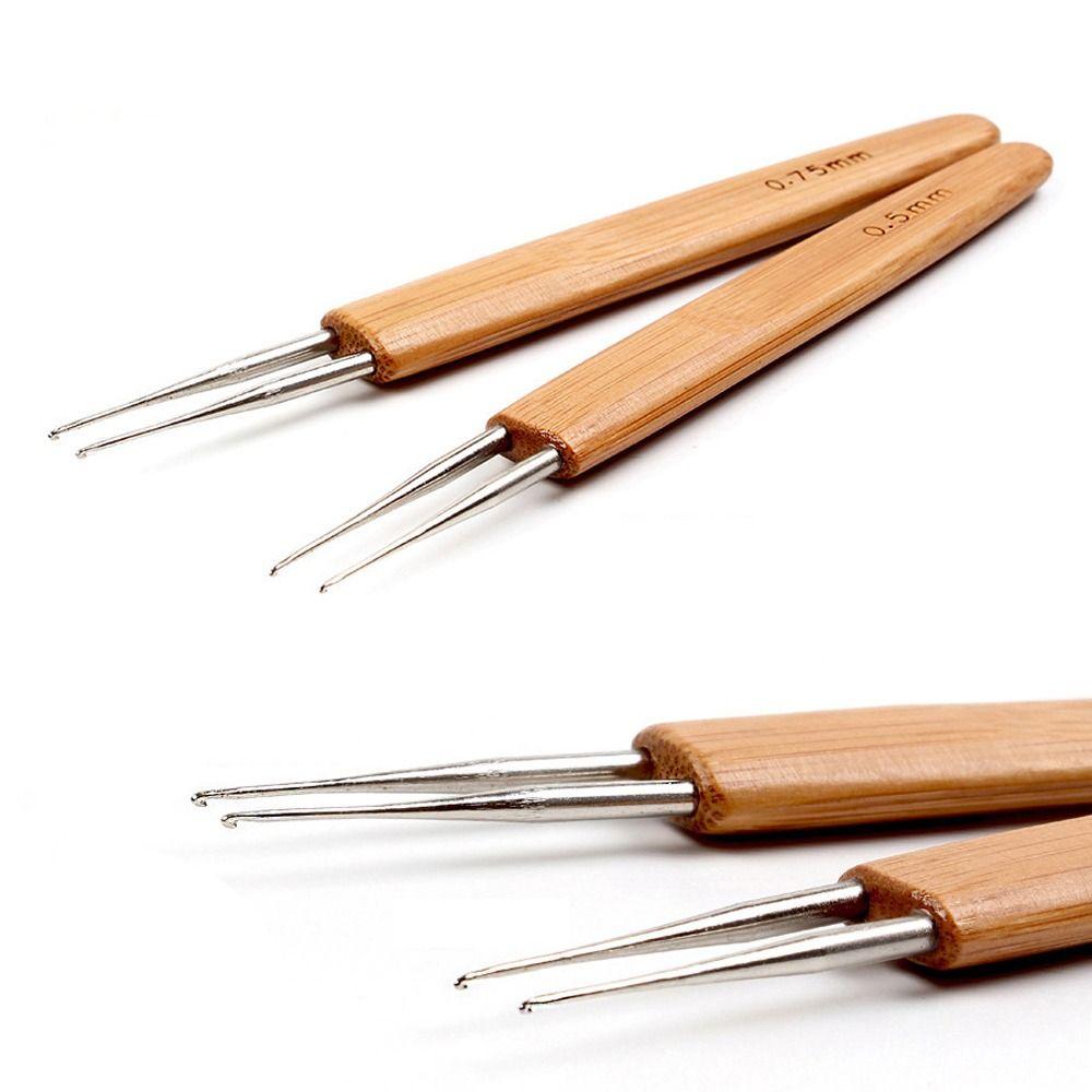 Making Repair Tool Long Hair Weave Needle Crochet Hook Wig Crochet Needles Dreadlock Crochet