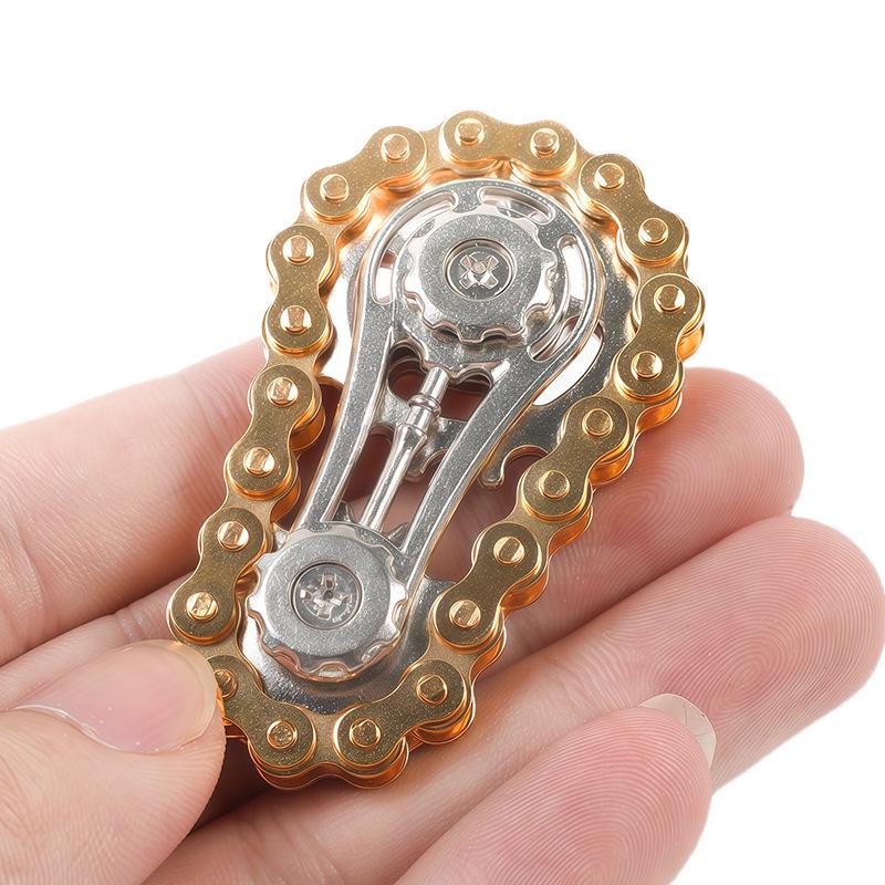 Metal Decompression Finger Gyro Chain: Innovative Black Technology Spinning Toy