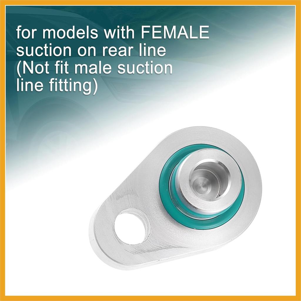 2 Set AC Rear Blockout Kit AC Elimination Auxiliary Kit for Ford Explorer 2010-2018 Metal Silver Tone Replacement