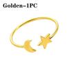 1-24PCS Fashion Alloy Moon Star Napkin Rings Gold Metal Table Decor for Ramadan Eid Islamic Party Banquet Kitchen Home Use