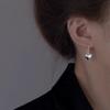 1 Pair Lady Drop Earring Heart Shape Luxury Style Highly Polished Solid Color Lightweight Celebrity Hanging Earrings for Prom Banquet Parties