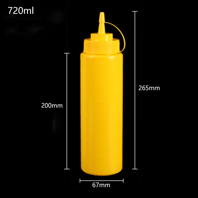 240-720MLCondiment Squeeze Bottles Kitchen  Sauces Olive Oil Bottles Ketchup Mustard Dispensers Kitchen Accessories Gadgets
