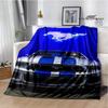 Manta Impresa con Logo de Coche M-Mustang 3D Manta Cálida de Franela Manta Suave y Cómoda Ropa de Cama Cubre Cama Regalo de Cumpleaños
