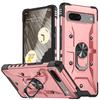 For Google Pixel 7 5G TPU+PC Dual Layer Phone Case Ring Holder Kickstand Protective Cover