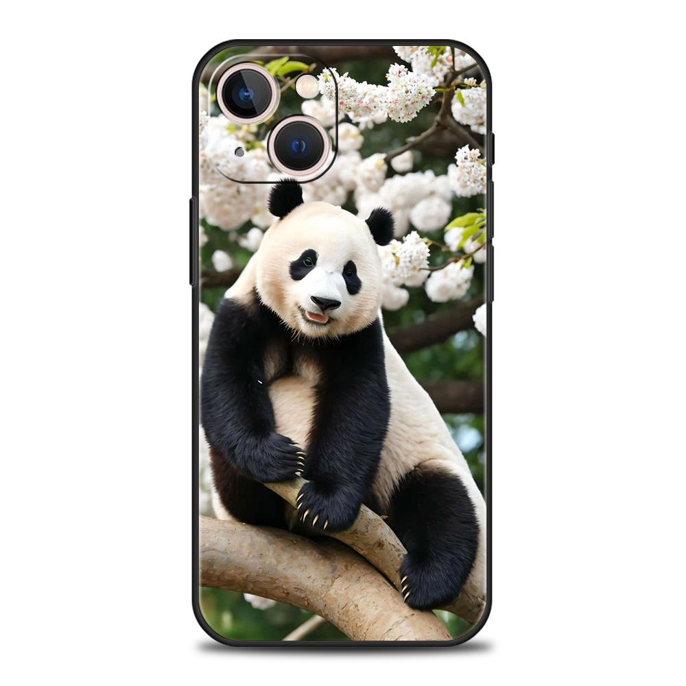 Luxury TPU Soft Phone Case For iPhone 17 Air 16E 16 11 15 14 Pro MAX 12 13 7 8 Plus X XR XS SE 2022 Cover panda