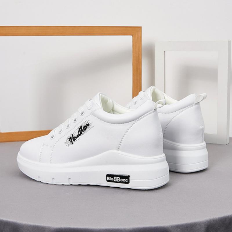 White Shoes for Women Spring Shoes All-match Sports Casual Shoes Thick-soled Height-increasing Women's Shoes