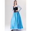 Halloween Mermaid Costume Dress Ariel Princess Cosplay Outfit Women Fantasy Theme Party