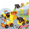 Large Particle Building Blocks Car Bag Gas Station Engineering Vehicle Dessert Car Puzzle Plug-in Accessories Bag Children