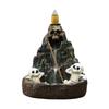 Skull Incense Burner Style Incense Holder Skull Mountain Backflow Incense Burner Set with 12 Cones for Aromatherapy for Home