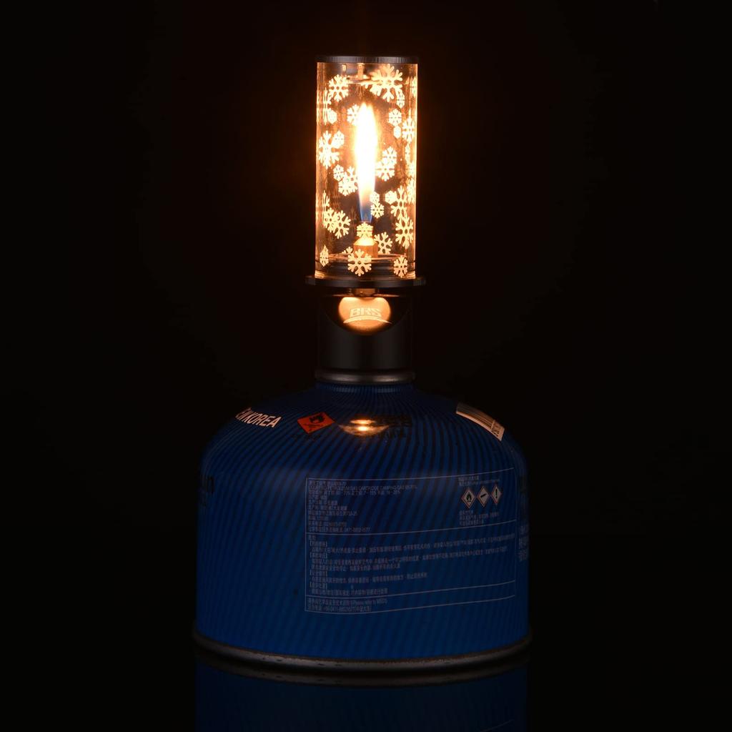 LIXADA Campinglaterne, Tragbare Lampe, Kompakte Butangas-Lichtlaterne, für Camping, Picknicks und den Außenbereich