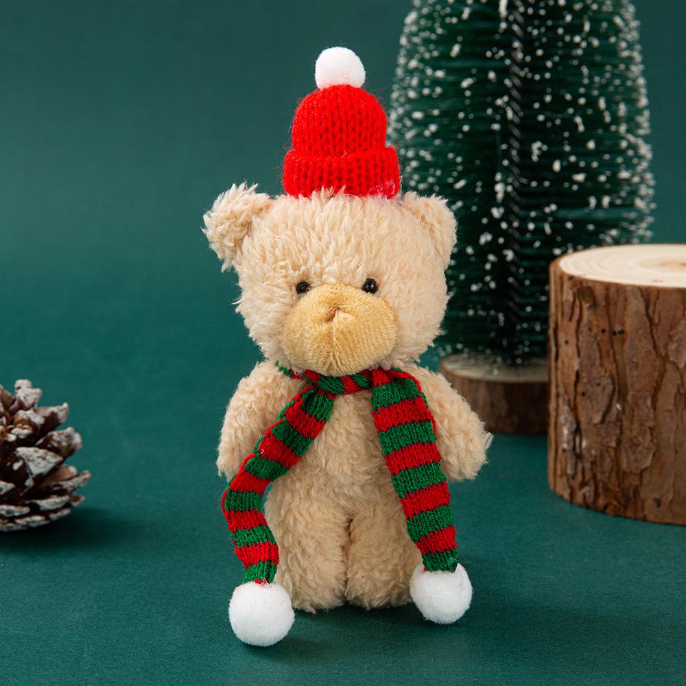 

Цветочный плюшевый мишка-орнамент брелок украшение для подарочной коробки 16 cm светло-коричневого