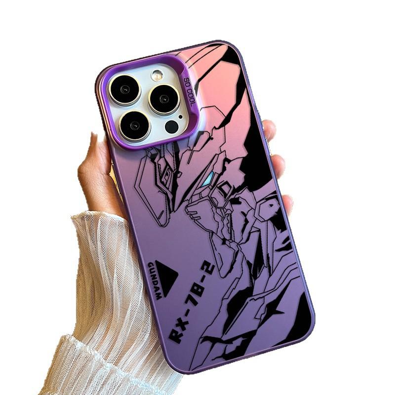 Gundam Line Draft pro IPhone1 6pro Max 15plus Barva Stříbrná 14 Pouzdro na Mobilní Telefon 13 pro Apple 12 Ochranné Pouzdro