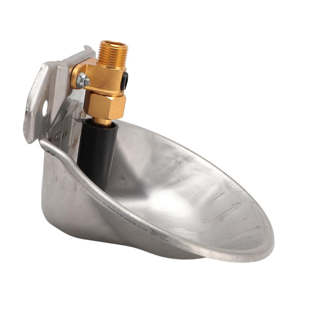 Automatic Water Bowl for Sheep Stainless Steel Farm Water Troughs Goat Waterer Fountain with Valve Touch Switch
