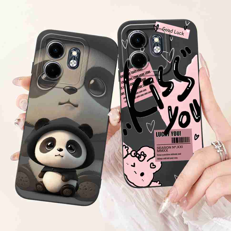 For Infinix Hot 50i Case Hot50i X6531 Lovely Rabbit Silicone Soft TPU Cover Fundas For Infinix Smart 9 Smart9 X6532 Phone Cases
