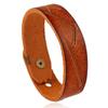 Vintage men's leather bracelet - stylish and versatile european & american punk style bangle