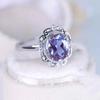 Yun Miao Purple Zircon Retro Ring - European & American Style Hand Jewelry