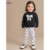 Source Factory Autumn Girls' Outfit European and American Style Long Sleeve Baby Clothing Bow Children's Outfit