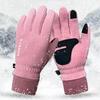 Winter Warm Gloves for Men and Women Windproof and Cold-proof Velvet Outdoor Sports Cycling Non-slip Electric Driving Gloves