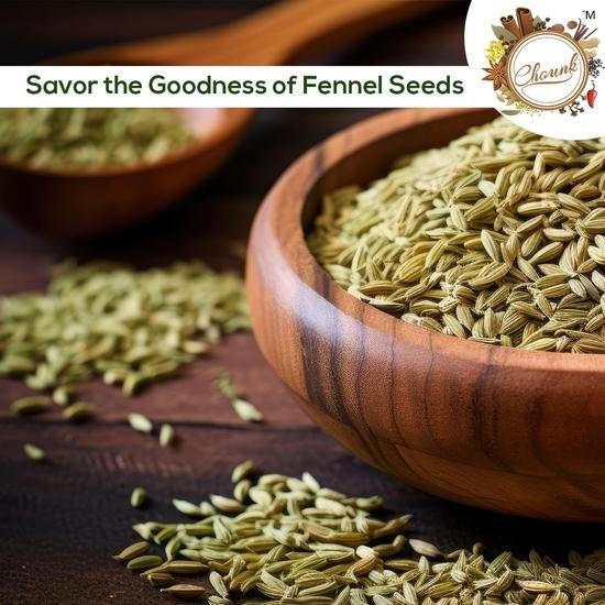 Chounk Premium Whole Sauff Fennel Seeds | Organic Fennel Seeds | Moti Saunf with No Preservatives & No Additives | Mouri saunf 500gm