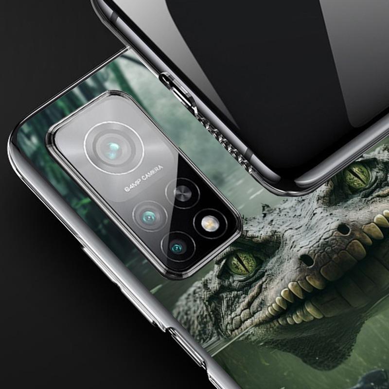 Crocodile Animal Cover Phone Case For Xiaomi Redmi Note 15 14 13 12 11 10 Pro Plus 14S 12S 11S 11T 11E 10S Soft Fundas Shell Red