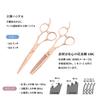 DEEDS GTZ Pink Gold Titanium by Japanese Scissors Haircutting Scissors Scissors, 6.0 Inches, Specialist, Hairdresser,