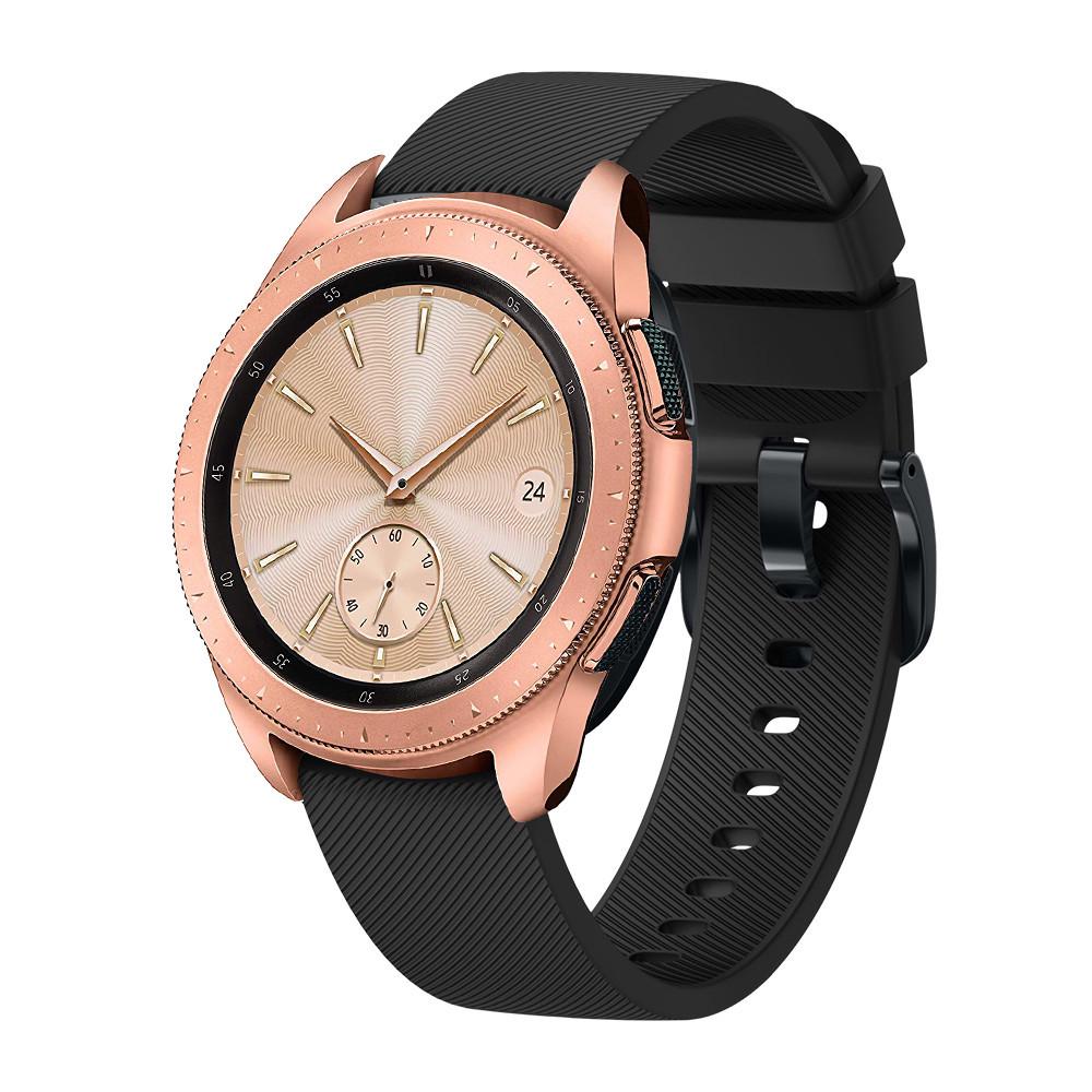 

Twill Texture Silicone Watch Band for Samsung Galaxy Watch Active 40mm SM-R500 Black