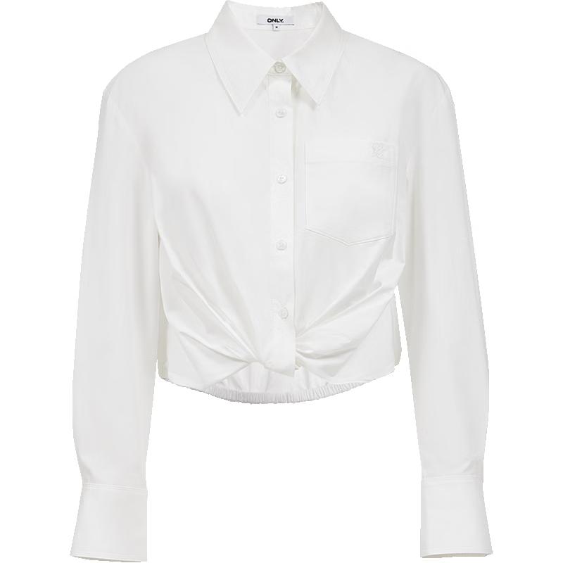 ONLY Women s Tie-Waist Long Sleeve Shirt M