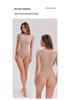 Nahtloser kurzärmeliger String-Bodysuit: Formende Bodyshapewear für Damen mit Bauchkontrolle & Po-Lifting