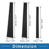 ABSOPRO Door Pillar Window Trim Stickers Pillar Post Door Outer Exterior Covers for Mitsubishi Pajero Black Anti-Scratch 2009-2015,