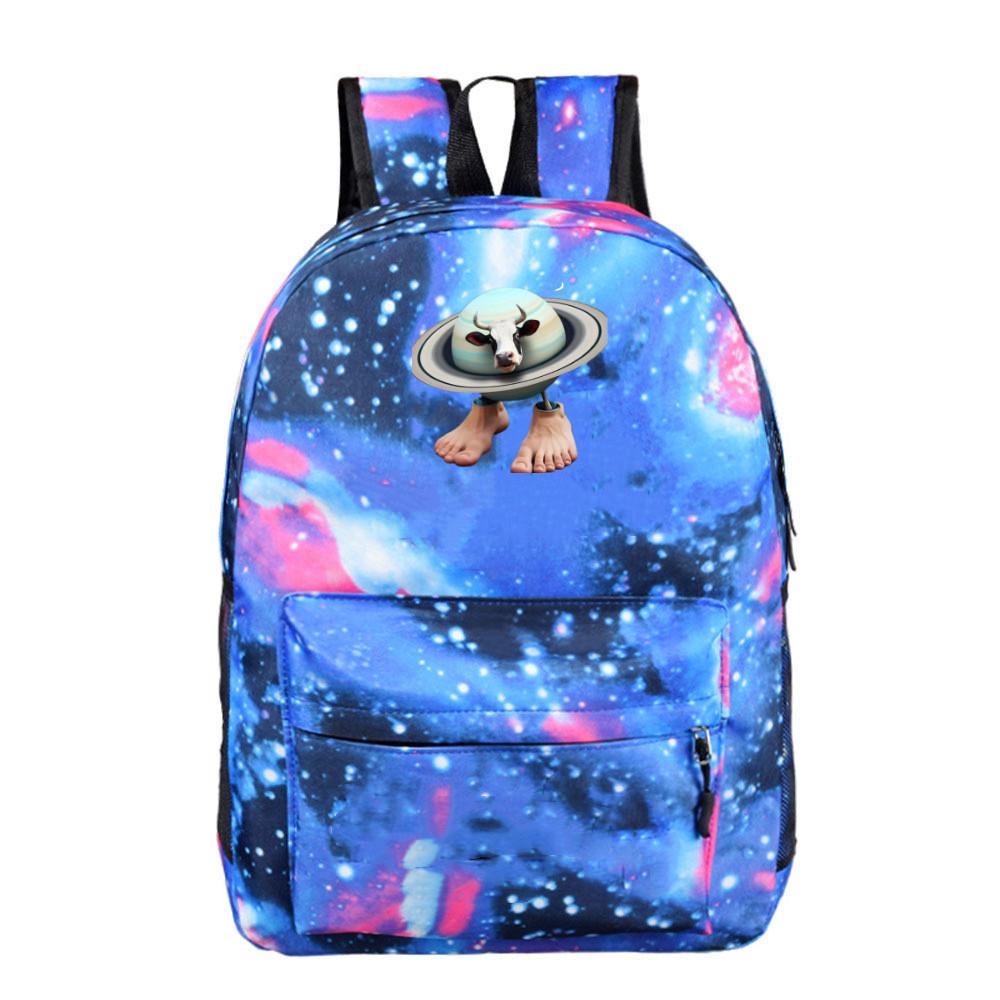 Cartoon Tungtungtungsahur Character Canvas Backpack For School Travel Outdoor