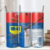IM-OLD/WD-40 Themen Edelstahlbecher-Set, 20 oz, Isolierte Reisebecher mit Strohhalmen