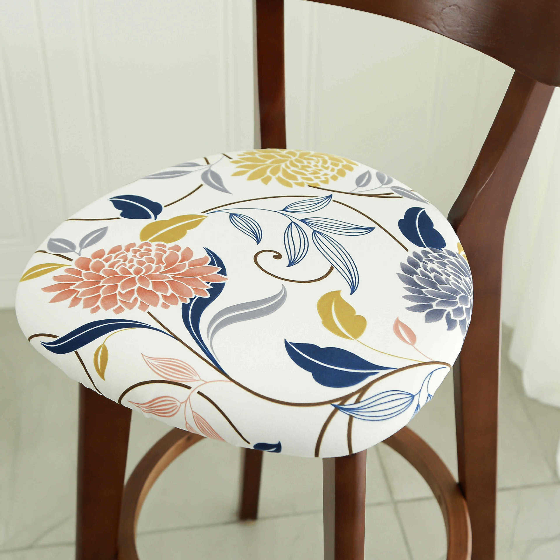 

Чехол на круглый табурет Four Seasons, универсальная круглая бытовая подушка для сиденья ресторана из утолщенной ткани, подушка для стула, маленькая круглая подушка для табурета 33cm