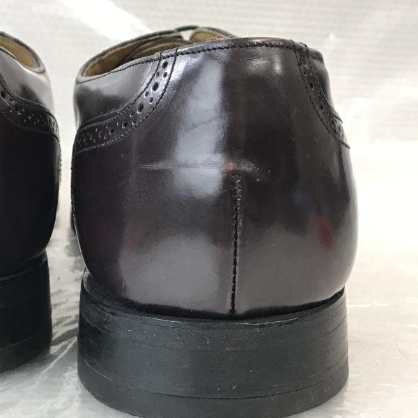 80s-90s USA Made Vintage/Johnston & Murphy OPTIMA/Full Brogue Wingtip/12D/29.0-30.0/Brown/BROWN/(USED)