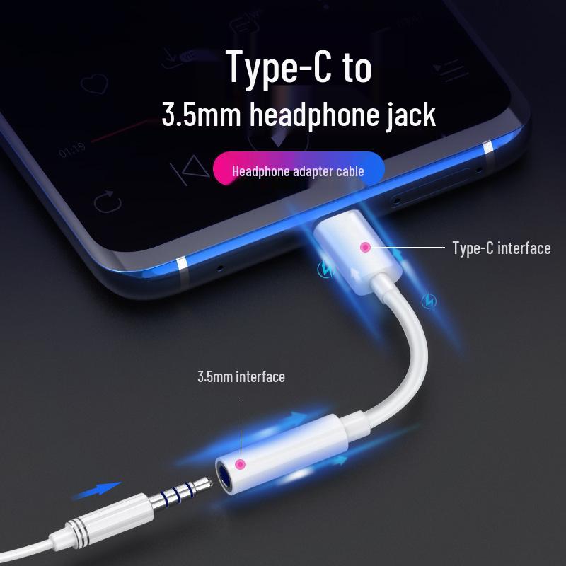 

Type-C to 3.5mm Headphone Adapter: 2-in-1 Digital Audio and Call Support