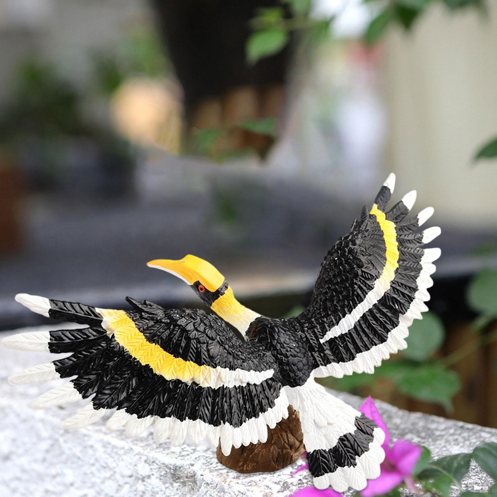 

Фигурки птиц, игрушки, искусственные птицы из ПВХ, модели животных, реалистичные для полки, настольный орнамент Standing on Branch