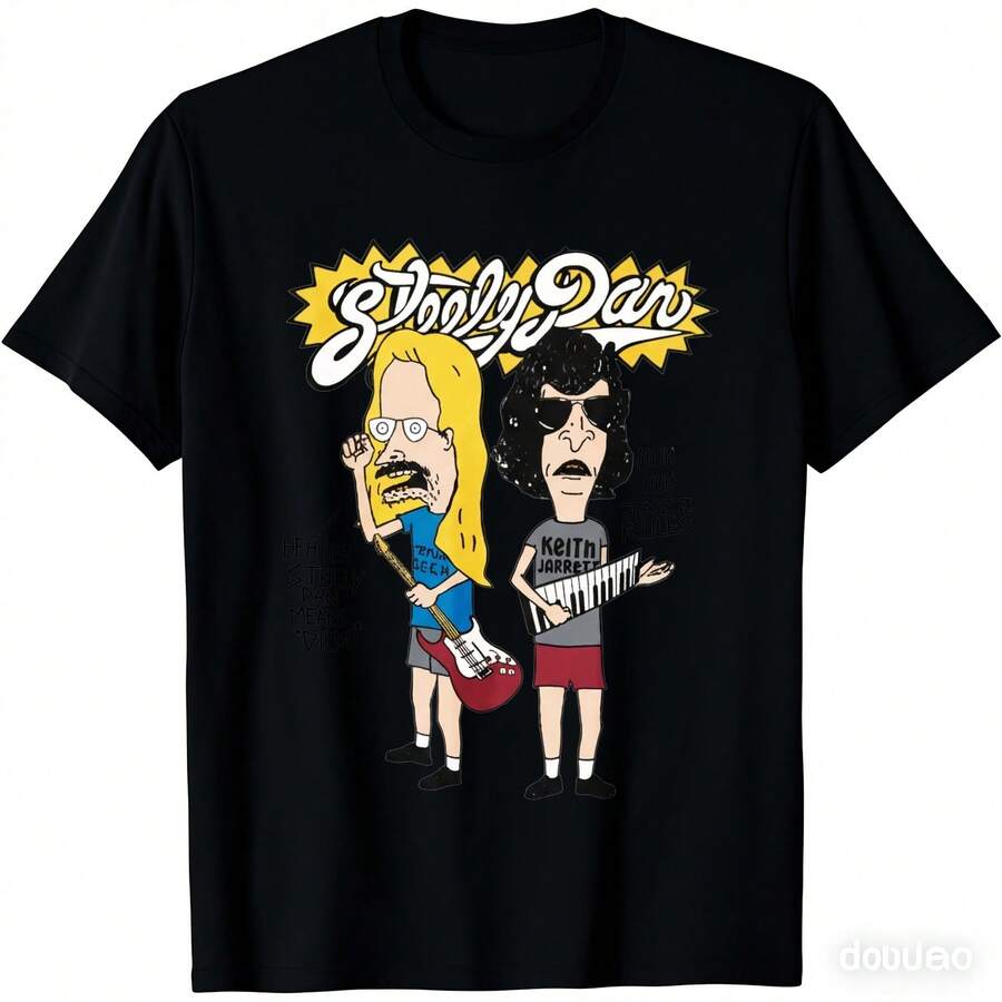 

Steely Dan Official Band Graphic TShirt White Music Fan Gift With Donald Fagen Walter Becker S